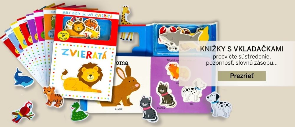 Knižky s puzzle vkladačkami